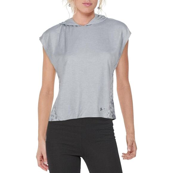 NWT Under Armour Women's Essentials Burnout Hoodie  SMALL - Picture 2 of 2